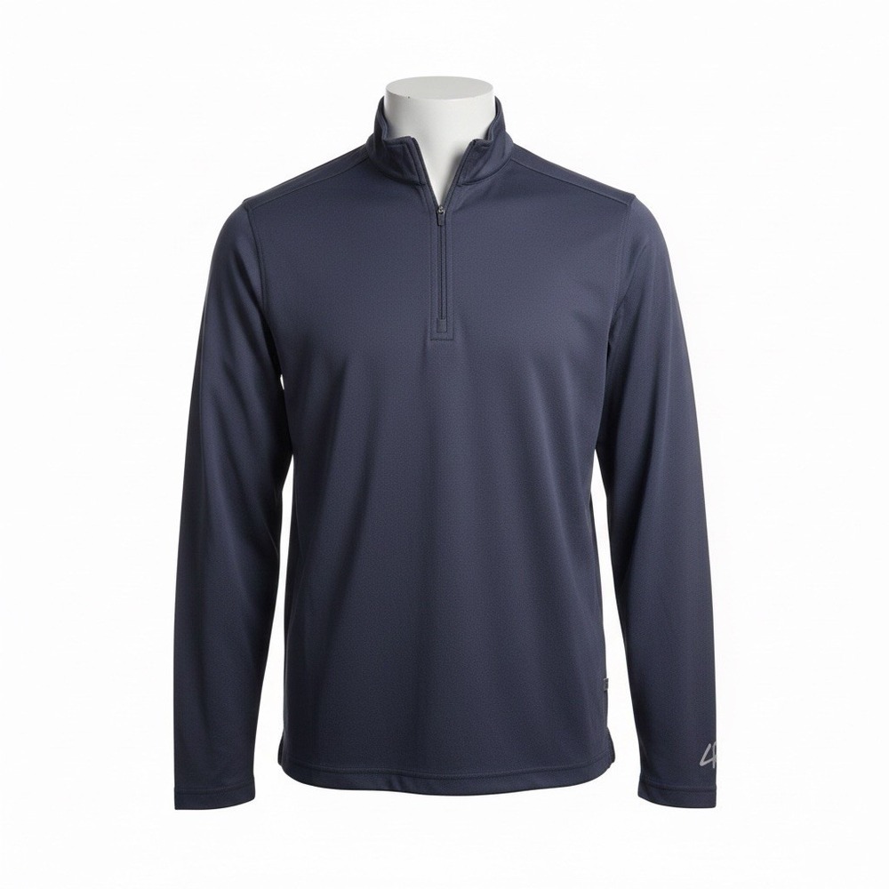 Zero Restriction Tour Series 1/4 Zip Pullover Navy Blue Golf Shirt Mens Small‎